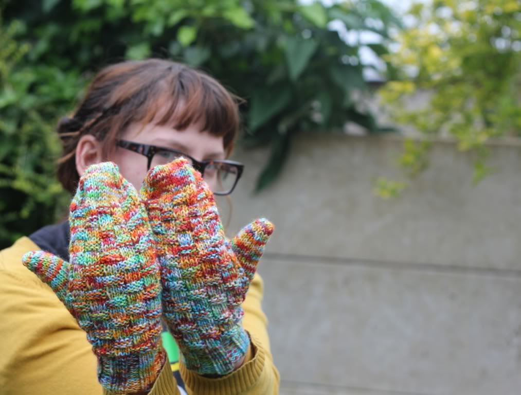 Happy Daisy Knitting Kool Aid Mittens