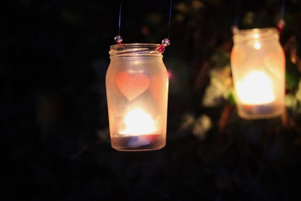 Happy Daisy Jam Jar Lantern DIY Frosted Mod Podge