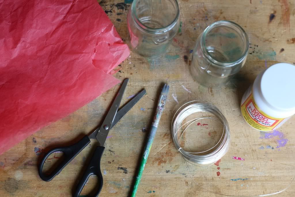 Happy Daisy Jam Jar Lantern DIY Frosted Mod Podge