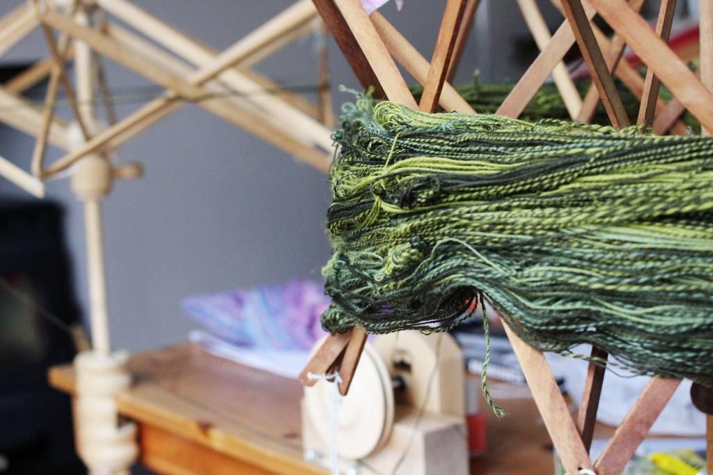 Stranded Fibre Friday Spinning Knitting Dyeing