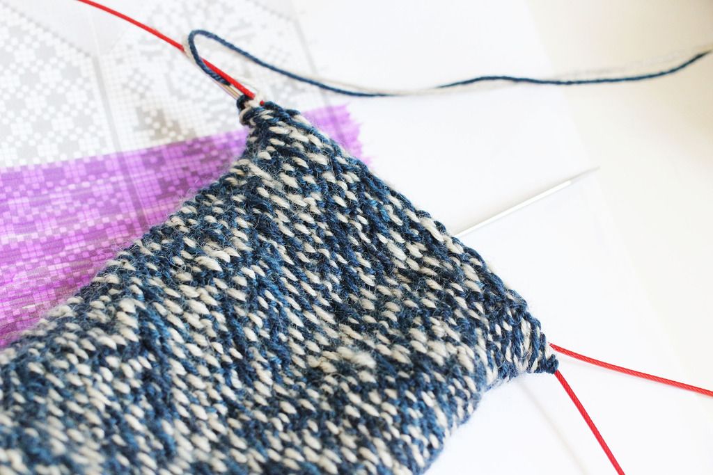Stranded Blog Fibre Friday Knitting SpillyJane Prickly Thistle Mittens Eden Cottage Yarns
