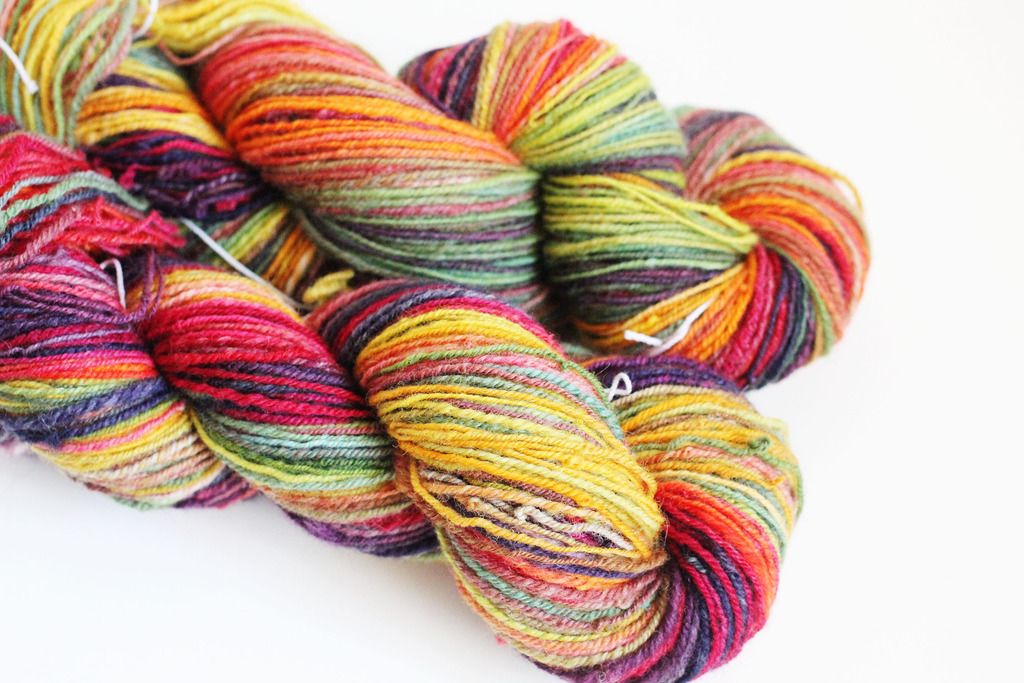 Stranded Blog Fibre Friday Spinning Handdyed Handspun