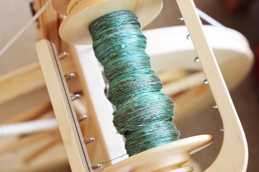 Stranded Blog Fibre Friday Spinning Silk