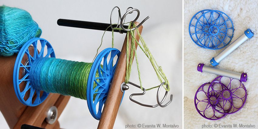 Akerworks Bobbins Spinning Handspun