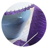 Amy Edwards Green DIY Happy Daisy Honestly Knit Tutorial Crochet Edged Lampshade Yarn Knitting Adventures