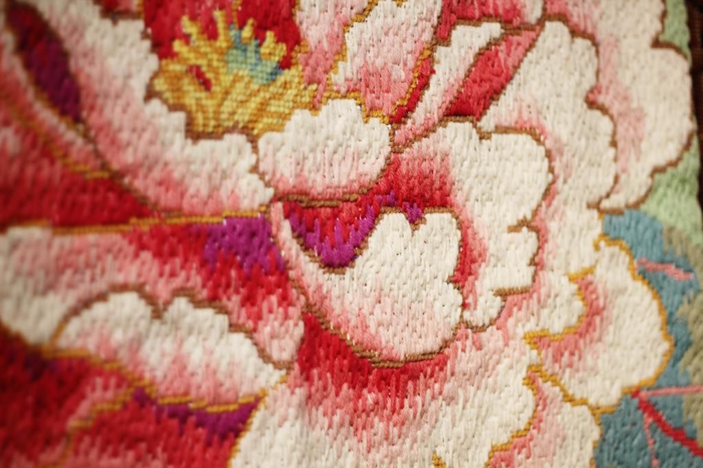 Happy Daisy Kaffe Fassett Fashion Textiles Knitting Exhibition Needlepoint Sewing