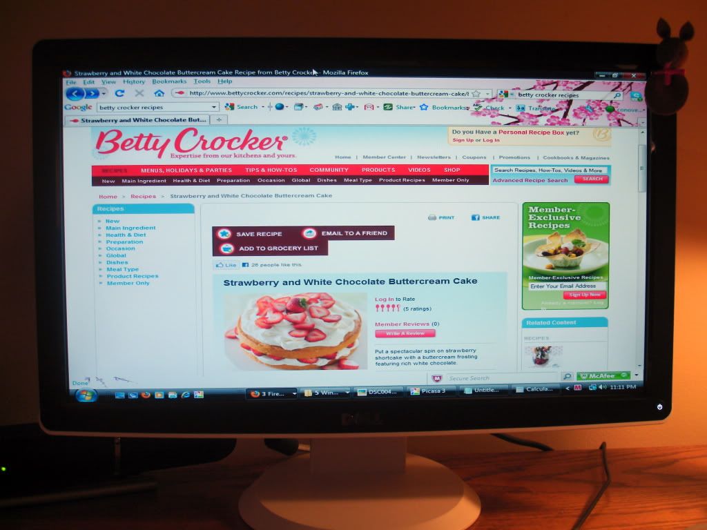 Betty Crocker recipe search