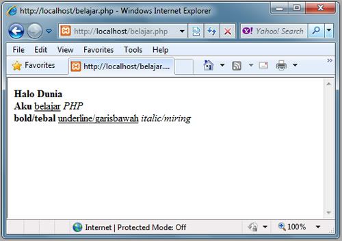 belajar PHP - arieweb.net