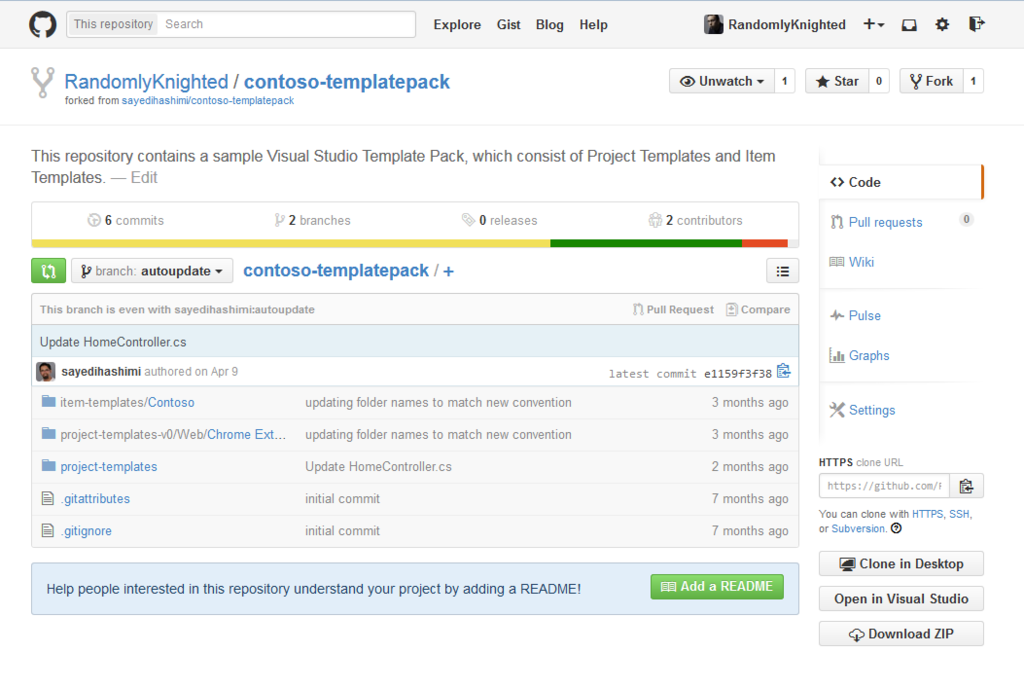 Push your content to your repository