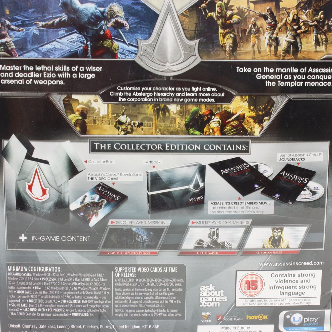 Assassin S Creed Revelations Collectors Edition For Pc By Ubisoft 2011