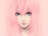 girl,pink,pink hair,anime,manga,blue eyes