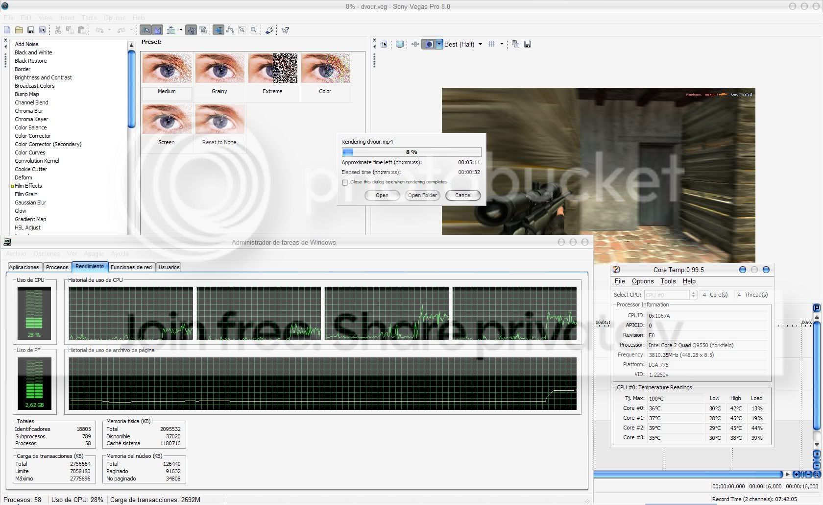 Best codec (fastest) for a Quad Core processor? - VEGAS Pro - Creative COW