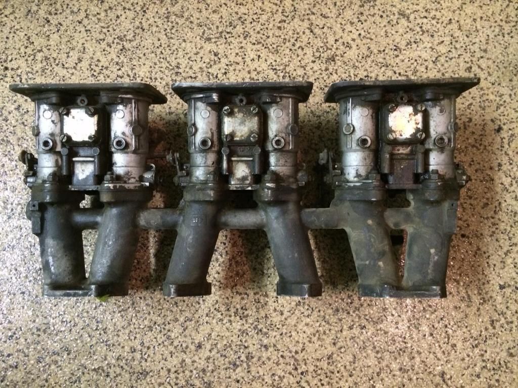 (SOLD) Weber 40DCOE triple side draft carbs with cannon - Japanese ...