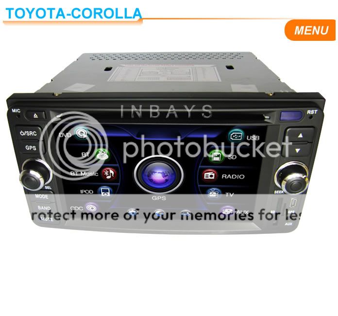 CAR DVD PLAYER GPS FOR TOYOTA VIOS COROLLA  