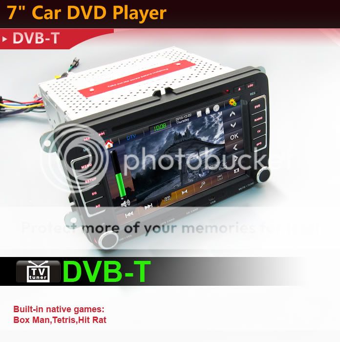 NEW7 2 din CAR GPS dvd player radio for VW IPOD+DTV  