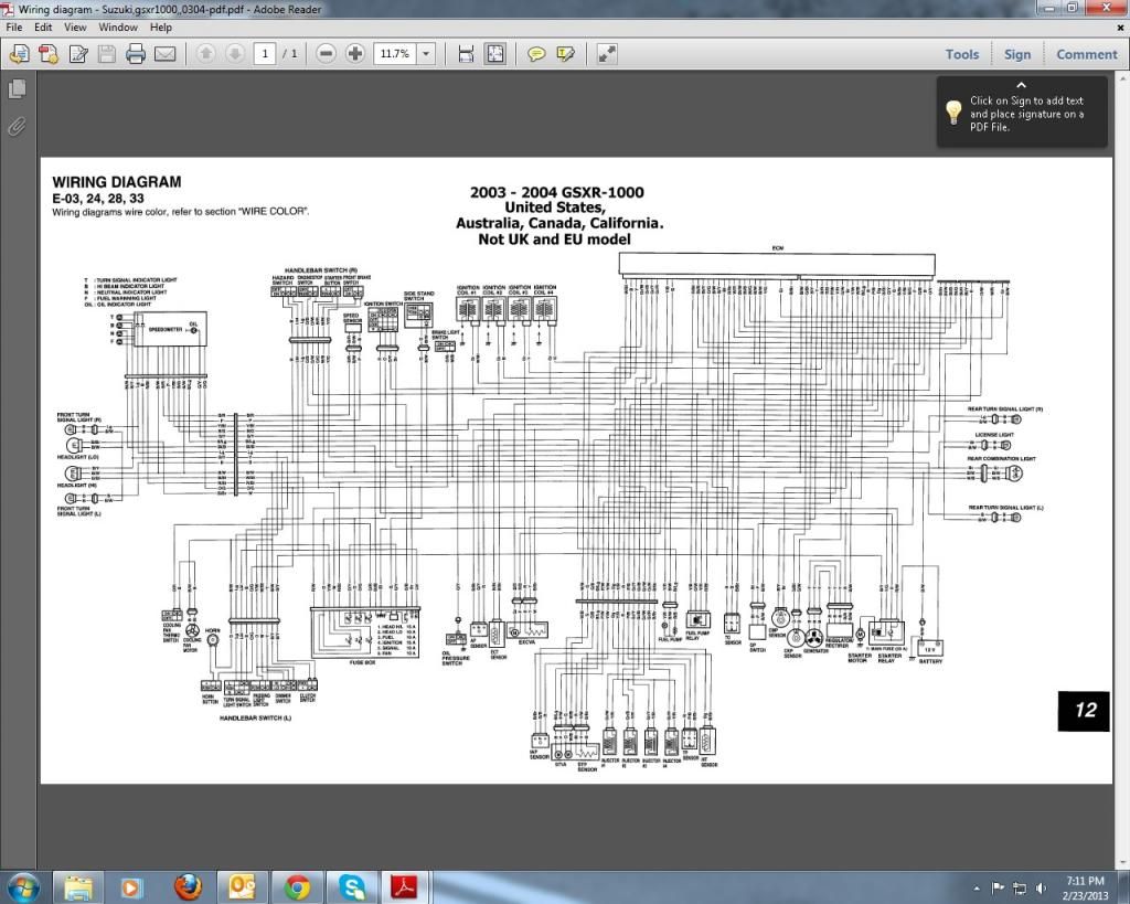 wiring up a digital speedo into a K4 1000 - Suzuki GSX-R ... k 5 gsxr 600 wiring diagram 