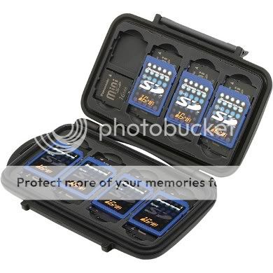 Pelican 0910 Memory Card Case for 8 SD 16 MiniSD Cards