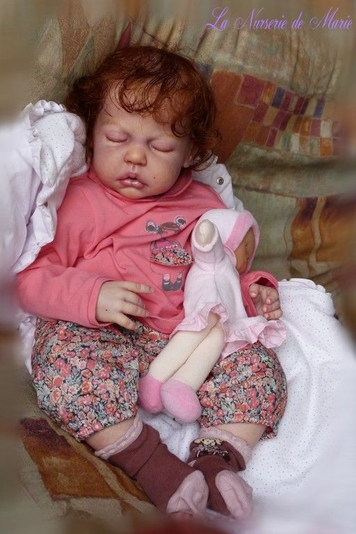 Reborn Baby Girl Doll Human Hair Toddler Anne Timmerman Kit